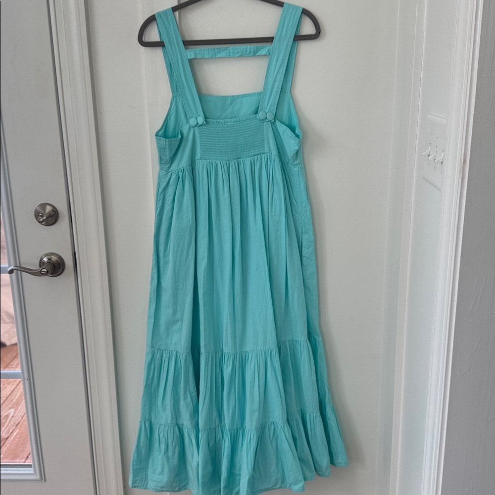 NWT Anthropologie By Anthropologie Square-Neck Tiered Dress Size M - Picture 9 of 14